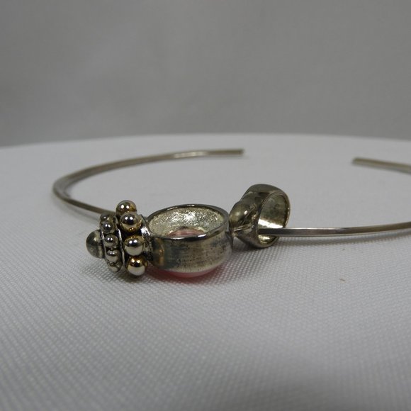 L718 Stamped 925 Silver Choker with 3 interchangeable Pendants - Picture 15 of 15